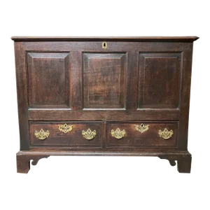 18th Century English Oak Mule Chest