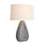 Modern Arteriors Home Nathan Gray Resin Lamp For Sale - Image 3 of 8