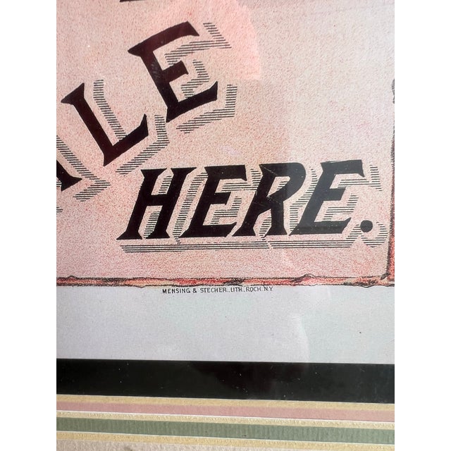 Contemporary Late 20th Century Large Framed Advertisement Poster From ShakerSeed Company For Sale - Image 3 of 8