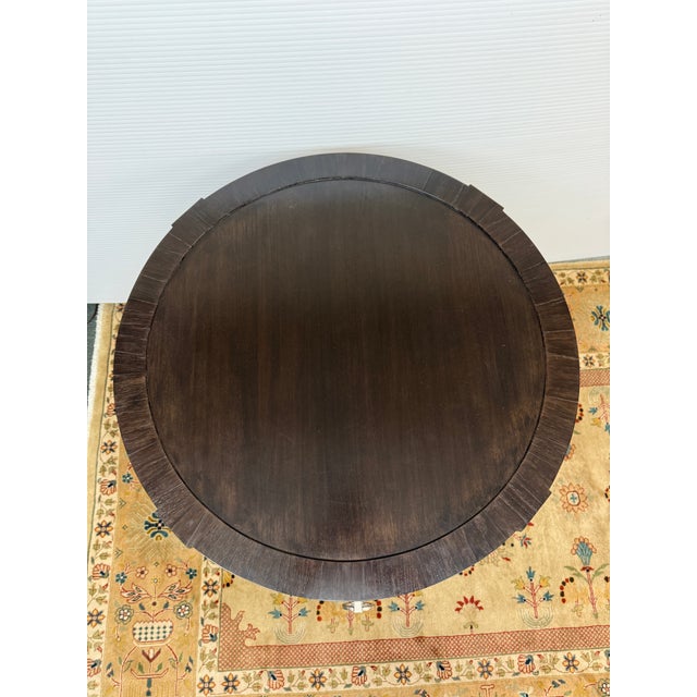 Madeline Stuart Barry Side Table, 30 Inch Round For Sale - Image 4 of 12