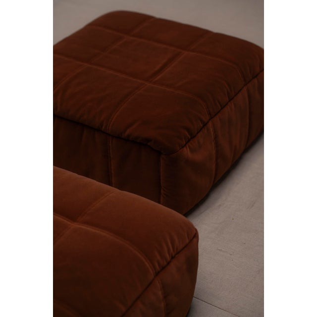 Vintage Kimba Ottomans by Michel Ducaroy for Ligne Roset, 1970s, Set of 2 For Sale - Image 6 of 12