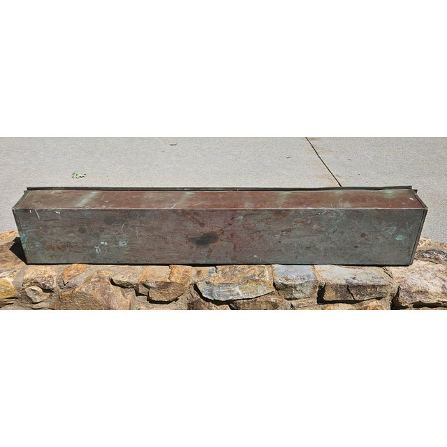 19th Century Hand-Fabricated Copper Processing Trough With Double Handles, 43" For Sale - Image 17 of 17