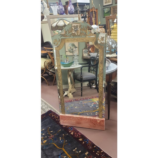 Fine and Unusual Antique Art Deco Mirror For Sale - Image 12 of 15
