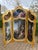 20thC French Louis XVI Gold Beech Scenic Room Divider Screen - 3 Panels For Sale - Image 14 of 18