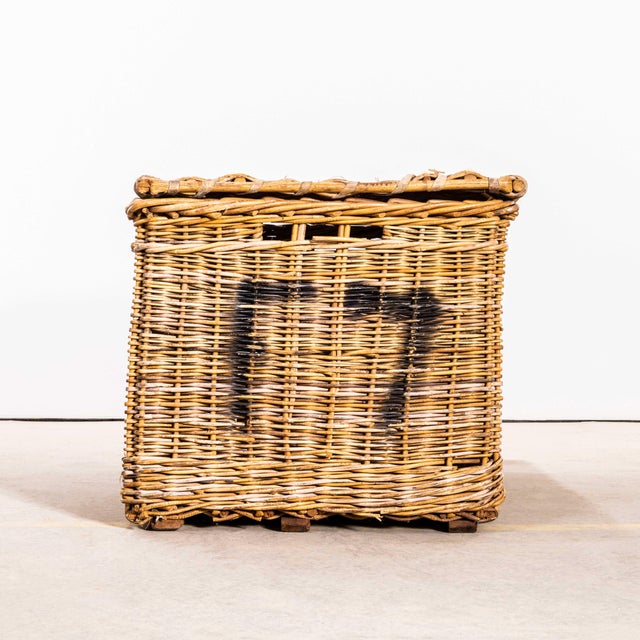 1920s English Wicker Baskets, 1920s For Sale - Image 5 of 11