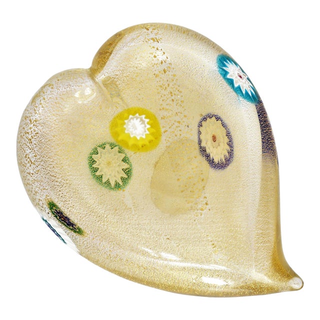 Murano Glass Paperweight Signed For Sale