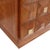 Brown Square Pattern Oak and Brass Sideboard with Travertine Top, Italy, 2000 For Sale - Image 8 of 11