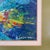 "High-Fly," a striking abstract expressionist work by California artist Sylvia Jorjorian. Executed in a mixed media blend...