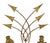 FREE SHIPPING ANYWHERE IN THE CONTINENTAL US! This is a set of Italian gilt wood and metal wall sconces with arrows. Mid...