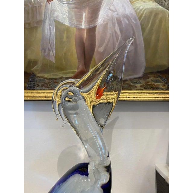 Large Murano Glass Pelican For Sale - Image 4 of 4