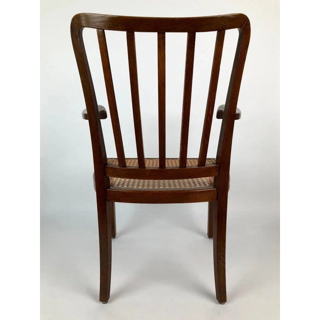 1930s Armchair with Viennese Can Seat, 1930s For Sale - Image 5 of 10