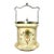 1910s Antique English Crown Devon Cream Ceramic Biscuit Barrel Jar & Lid For Sale