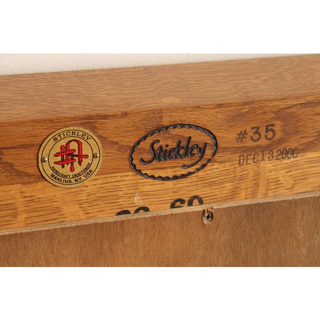 Stickley Mission Collection Oak Wall Mirror For Sale - Image 12 of 12