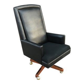 Judicial High-Back Executive Desk Chair For Sale