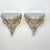 1950s Art Nouveau Hollywood Regency Porcelain Wall Bracket Shelves - a Pair. For Sale - Image 10 of 12