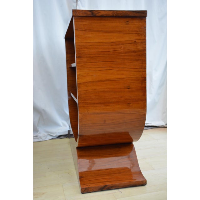 Art Deco Walnut Open Bookcases, 1930s, Set of 2 For Sale - Image 11 of 18
