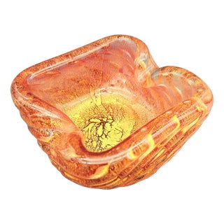 Murano Glass Ashtray by Ercole Barovier & Toso, Italy, 1950s For Sale