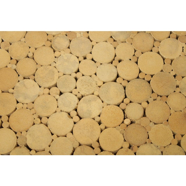 Sheaf of Wheat Vintage Bamboo, Rattan Round Glass Top Side Table For Sale - Image 12 of 13