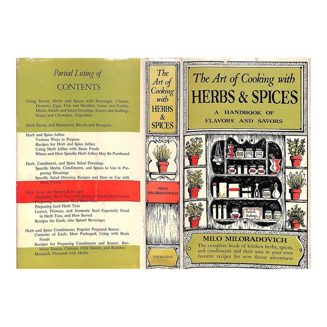 "The Art of Cooking With Herbs & Spices: A Handbook of Flavors and Savors" 1950 Miloradovich, Milo For Sale