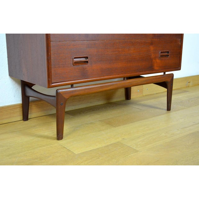 Vintage Danish Secretary in Teak by Arne Hovmand Olsen for Mogens Kold, 1960 For Sale - Image 11 of 18