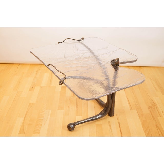 Brutalist Vintage Side Table by Lothar Klute, 2000s For Sale - Image 3 of 14