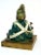 Green Art Modern Ceramic Warrior Sculpture For Sale - Image 8 of 9