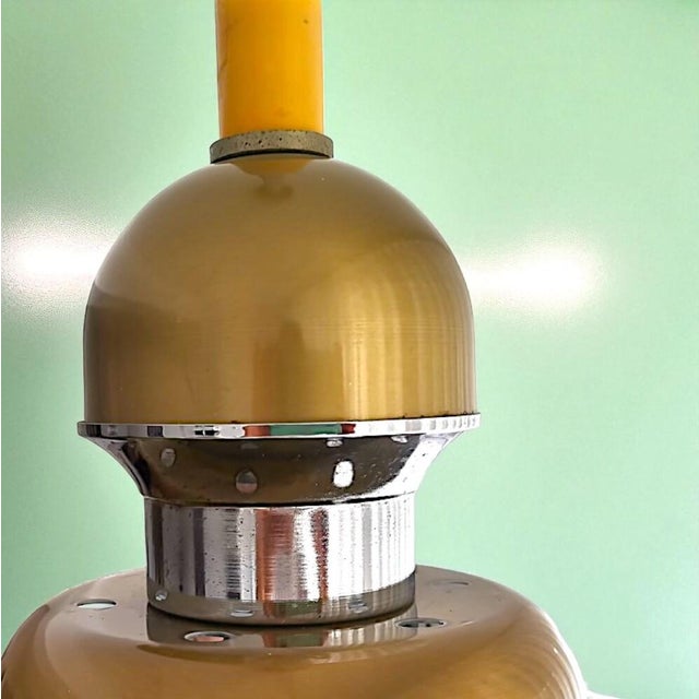 Large Italian Modern Murano Glass Retractable Hanging Lamp, 1960s For Sale - Image 9 of 11