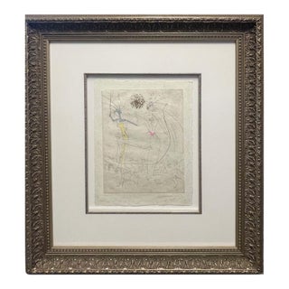 Salvador Dali "Les Fesses Piquantes" Original Hand Signed Custom Framed For Sale