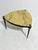 Mid-Century Modern Triangular Coffee Table in Iron, Brass and Marble, Italy, 1950 For Sale - Image 3 of 10