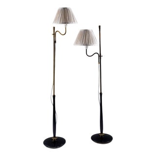 Swedish Floor Lamps, 1940s, Set of 2 For Sale