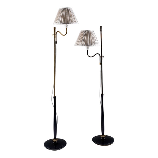 Swedish Floor Lamps, 1940s, Set of 2 For Sale