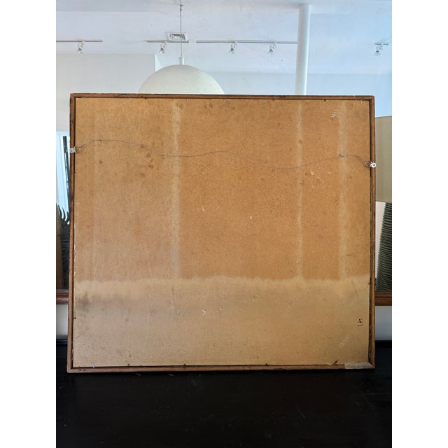 Vintage, Abstract Composition Framed Art by James Thomas , 1970 For Sale - Image 4 of 11