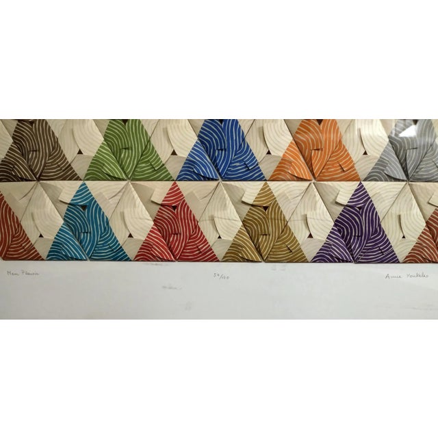 Anne Youkeles Mon Plaisir Screenprint on Folded Paper, signed, titled, and numbered in pencil Edition: 54/100 Size: 22 x...