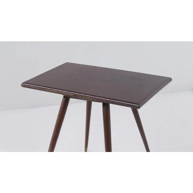 1950s Vintage Italian Coffee Table with Brass Feet, 1950 For Sale - Image 5 of 9