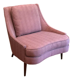 1950s Mid-Century Modern Pink Lounge Chair