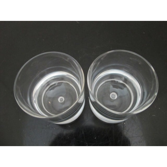1980s Kosta Boda Clear Pippi Suspended Bubble Cocktail Tumbler Rocks Glass Set of 2 For Sale - Image 5 of 5