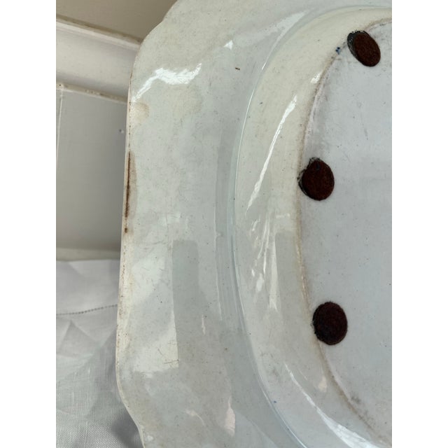 Blue Rare Rippon Yorkshire Ceramic Blue & White Platter, Circa 1830s For Sale - Image 8 of 12