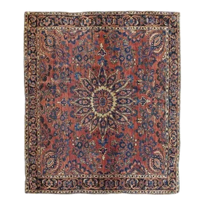 Antique Sarouk Rug 3'8'' x 4'1''