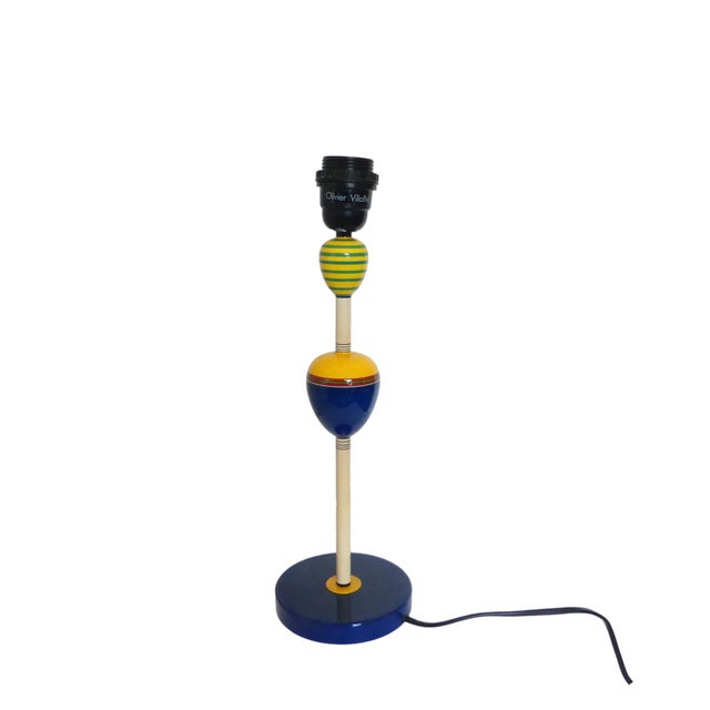 Postmodern French Table Lamp by Olivier Villatte, 1980s For Sale - Image 6 of 6