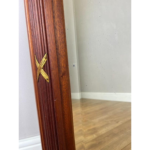 Antique French Walnut Wall Mirror For Sale - Image 10 of 13