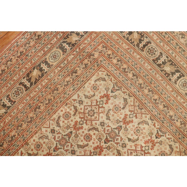 Zabihi Collection Antique Persian Tabriz Rug For Sale - Image 13 of 18
