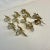 Brass 1970s Vintage Americana Traditional Brass Poinsettia Napkin Rings - Set of 11, Christmas For Sale - Image 8 of 8