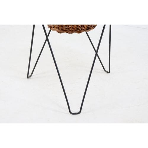 Vintage Wicker Plant Stand For Sale - Image 13 of 14