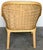 Textile Pair of Karl Rausch for Baker "Linea Cara" Split-Reed Rattan & Leather Armchairs For Sale - Image 7 of 17