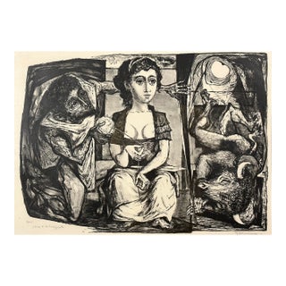 Benton Murdoch Spruance - Clue to the Labyrinth Lithograph, Signed (1953, Framed) For Sale