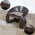Late 20th Century Postmodern Brown Faux Leather Tongue Chair Attributed to Jaymar Cantilevered Pop Art Chair For Sale - Image 11 of 13