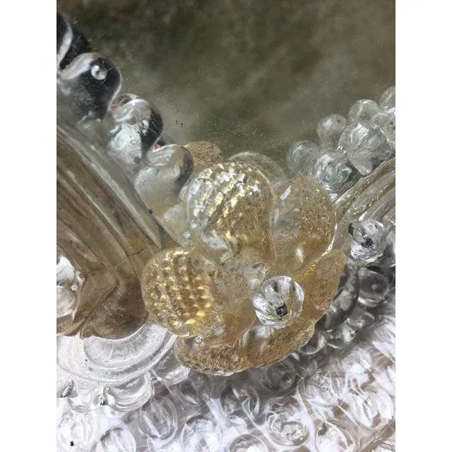 Murano Early 21st Century Venetian Murano Glass Style Table Mirror Frame For Sale - Image 4 of 6