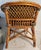 1940s Rattan Child's Chair W/Custom Leather Cushions For Sale - Image 4 of 11