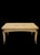 Wood Vintage Coastal Regency Double Palm Tree Carved Wicker Bamboo Desk Dining Table For Sale - Image 7 of 9