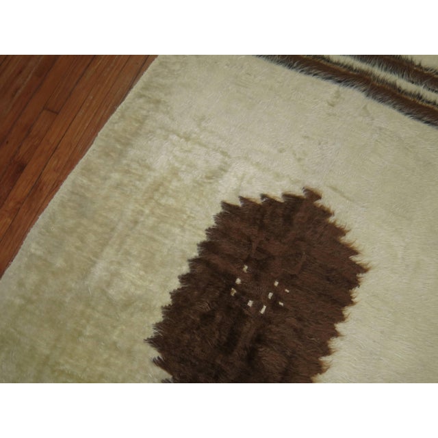 Mid-Century Modern Sirt Vintage Turkish Rug For Sale - Image 3 of 18